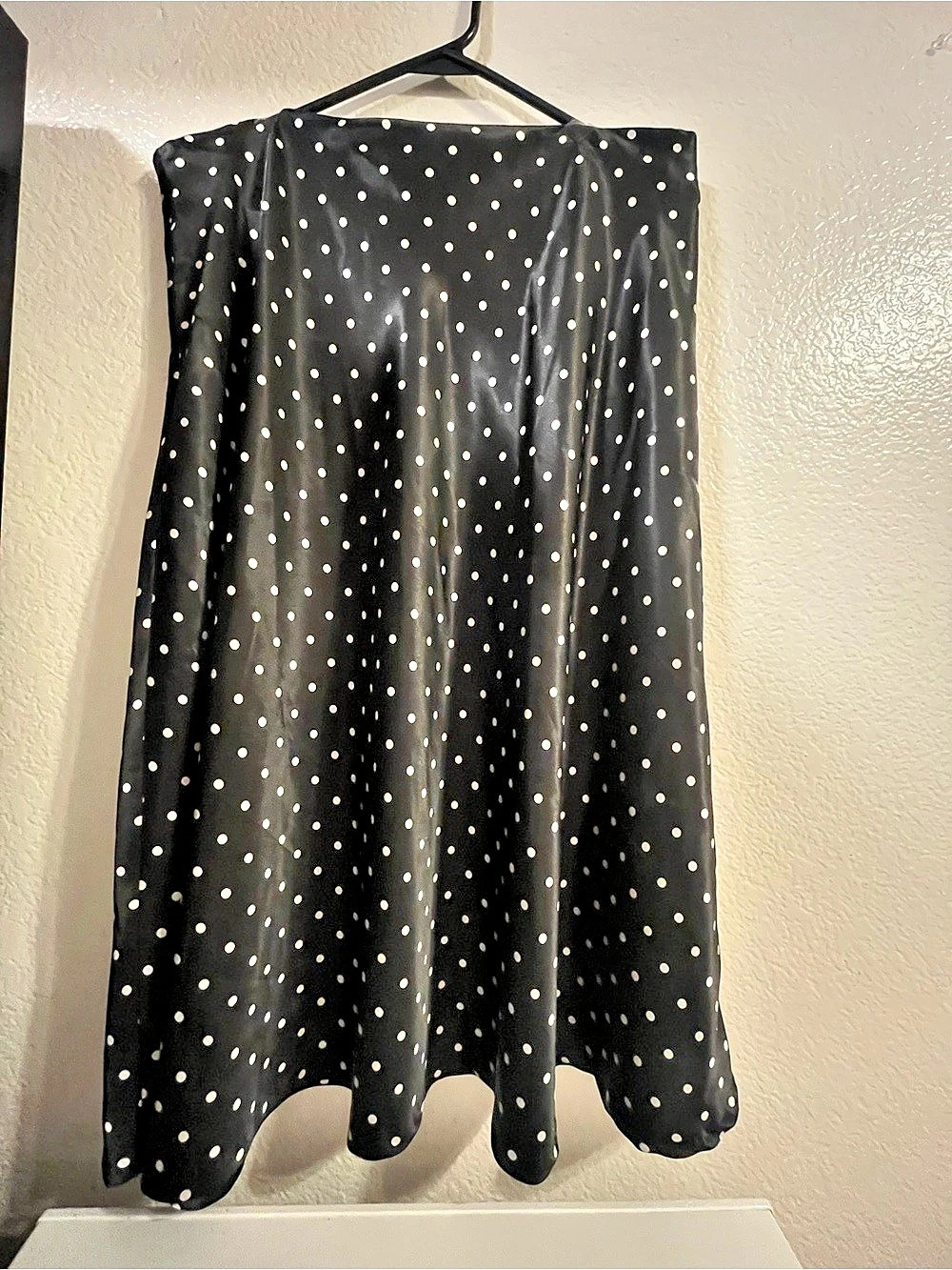 Anne Klein Polka Dot Midi Skirt in Black & White Size 12